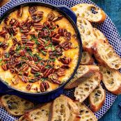 Warm Cheese & Spicy Pecan Dip