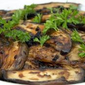 Fried Eggplant with Balsamic Reduction