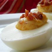 Bacon Cheddar Deviled Eggs