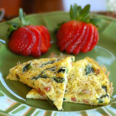 Spinach and Pancetta Frittata