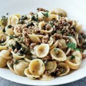 Orecchiette with Veal, Capers and White Wine