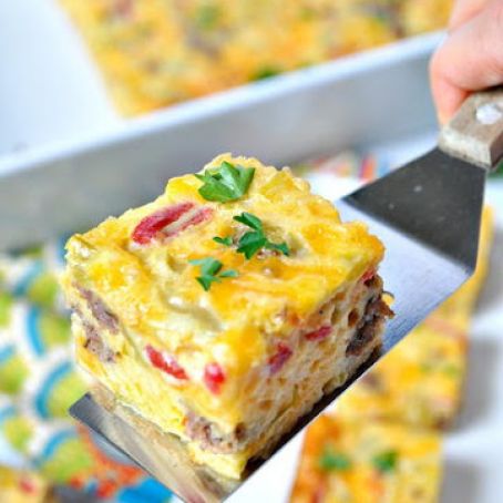 Aunt Bee’s Sausage and Cheese Squares