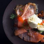 SAVORY DIJON ICE CREAM w/GRAVLAX