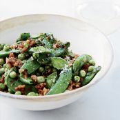 Double-Pea Sauté with Ground Pork
