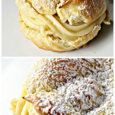 Italian Cream Puffs with Custard Filling (St. Joseph's Day Pastries)