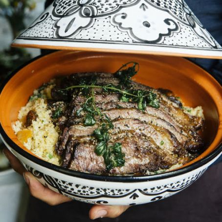 Short Ribs over Couscous with Tangier Vegetables