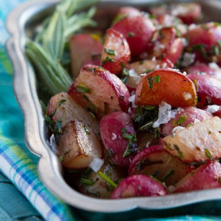 Roasted Radishes with Herbs