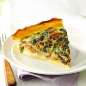 Spinach Quiche with Potato Crust Recipe