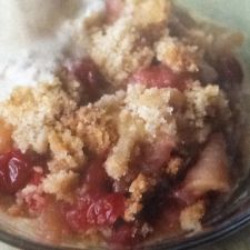 Cranberry and Apple Crumble