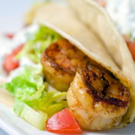 Tacos: Shrimp Tacos with Cilantro-Lime Sour Cream