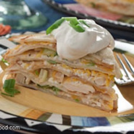 Chicken Tortilla Cake