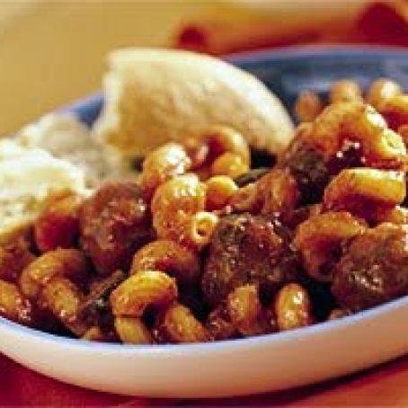 One-Pan Pasta and Meatballs