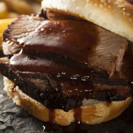 Beef BBQ Brisket Sandwiches (Slow Cooker)