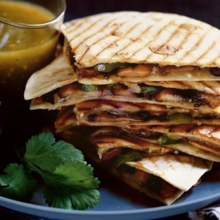 Mushroom-Manchego Quesadillas