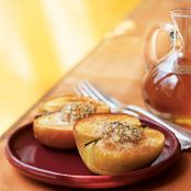 Almond-Stuffed Baked Apples with Caramel-Apple Sauce (CL)