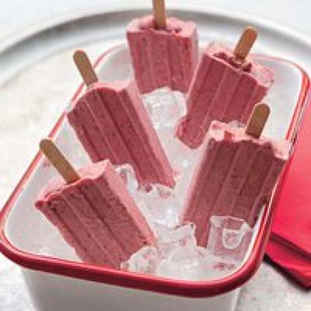 Strawberries n Cream Pie Ice Pops