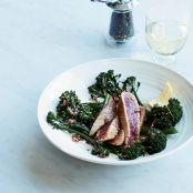 Pan-Seared Tuna Steaks with Ginger Vinaigrette