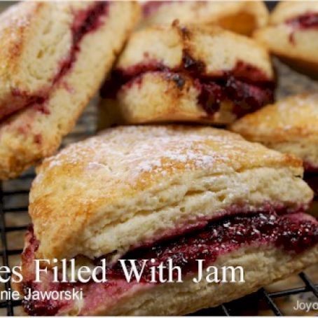 Scones Filled with Jam