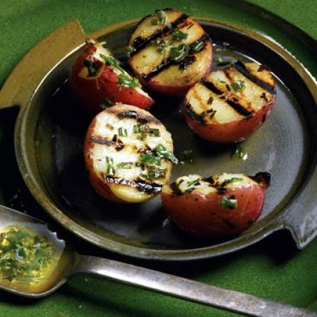GRILLED CHIVE POTATOES