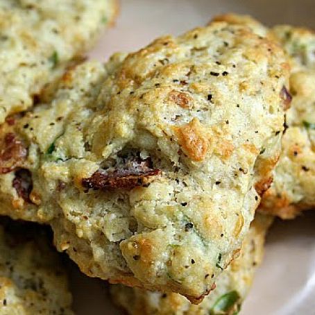 Peppery Bacon  and Cheddar Scones