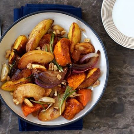 Roasted Quince & Mixed Winter Vegetables