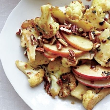 Sautéed Cauliflower and Apples With Pecans
