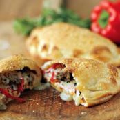 Sausage & Red Pepper Calzones