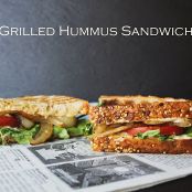 Grilled Hummus Sandwich + Sautéed Onion, Tomato & Arugula