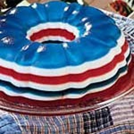 Patriotic Gelatin Salad