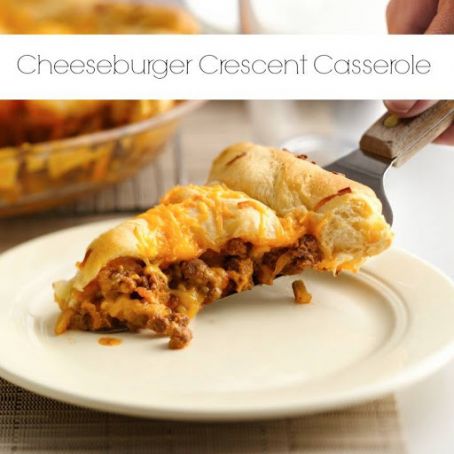 Cheeseburger Crescent Casserole