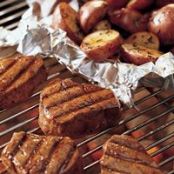 Glazed Beef Tenderloin with Herbed New Potatoes
