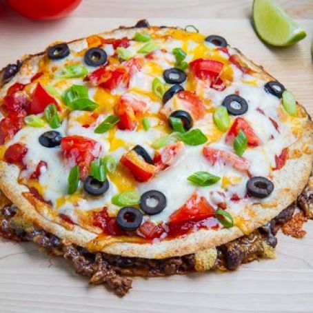 Taco Quesadilla Pizza