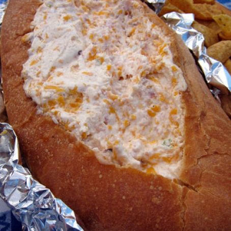 Football Bread Bowl Dip