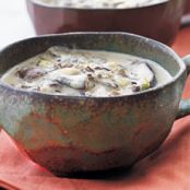 Lemony Basil Mushroom Soup