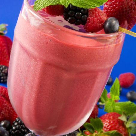 Banana, Raspberry and Coconut Smoothie