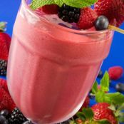 Banana, Raspberry and Coconut Smoothie