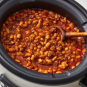 Slow Cooker Baked Beans w/Brown Sugar & Bacon