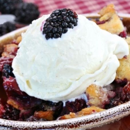 Blackberry-Blueberry Cobbler Supreme