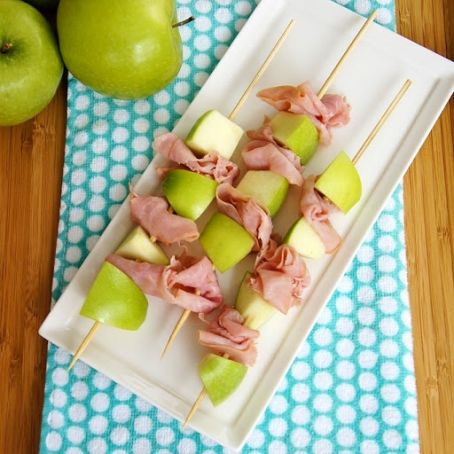 Ham and Apple Skewers