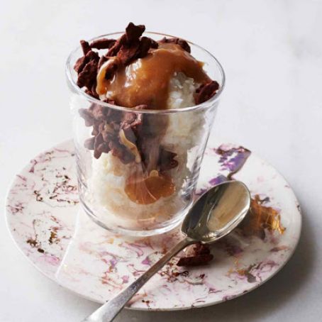 Coconut-Chocolate Sundaes