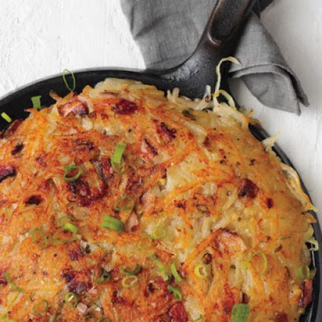 Side: Rosti with Bacon and Scallions