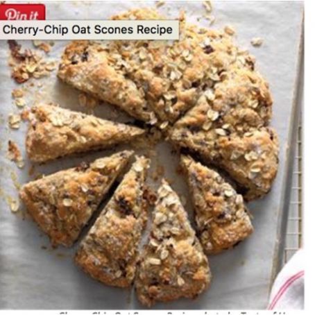 CHERRY-CHIP OAT SCONES RECIPE