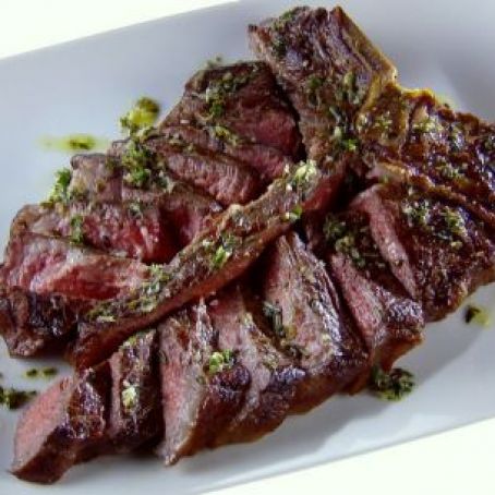 Steak - Broiled Porterhouse with Salmoriglio