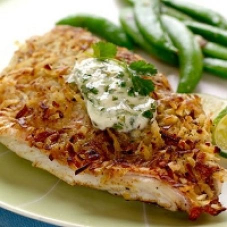 Coconut Crusted Red Snapper