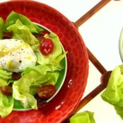 Salad - Butter Lettuce with Lardons and Poached Egg