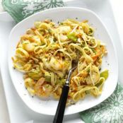 Colorful Shrimp Pad Thai