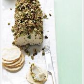 Pistachio-covered Cheese Log