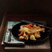 Chicken Legs with Carrots and Cauliflower