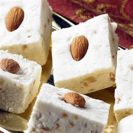 French Vanilla Fudge with Almonds