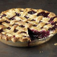 Classic Lattice Top Blueberry Pie